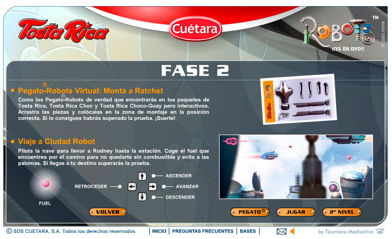 NACHO FORTEZA RAMOS Director de Arte (+ Copy + Wordpress): Cuétara. Tosta  Rica Robots
